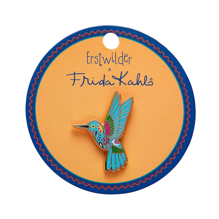 Erstwilder Frida's Hummingbird Enamel Pin