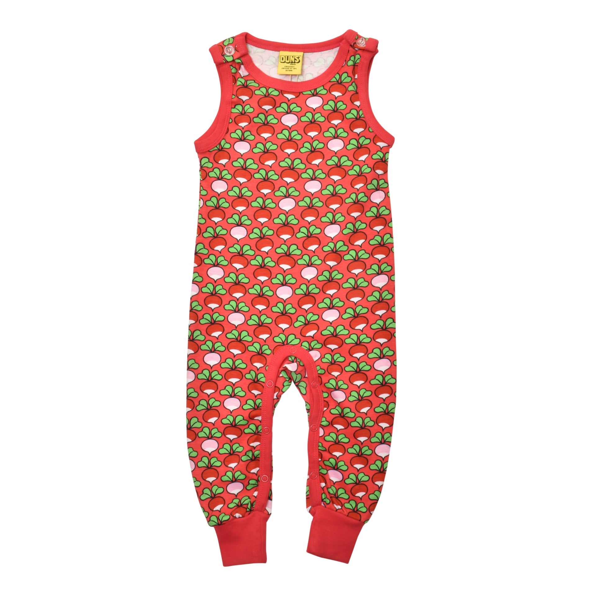 DUNS Sweden Dungarees Radish Multi Radish Rouge Red