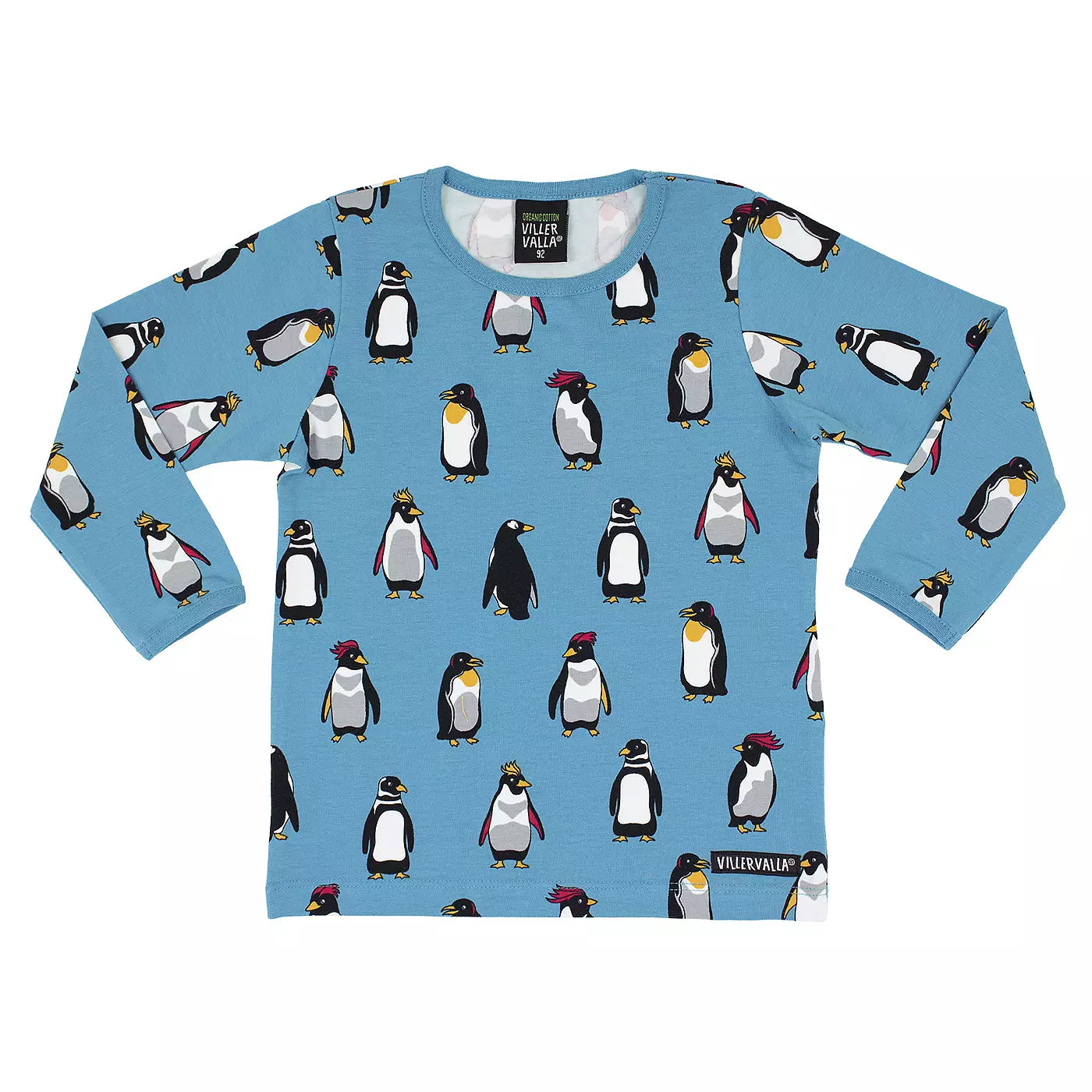 Villervalla T-Shirt LS Penguin Sky