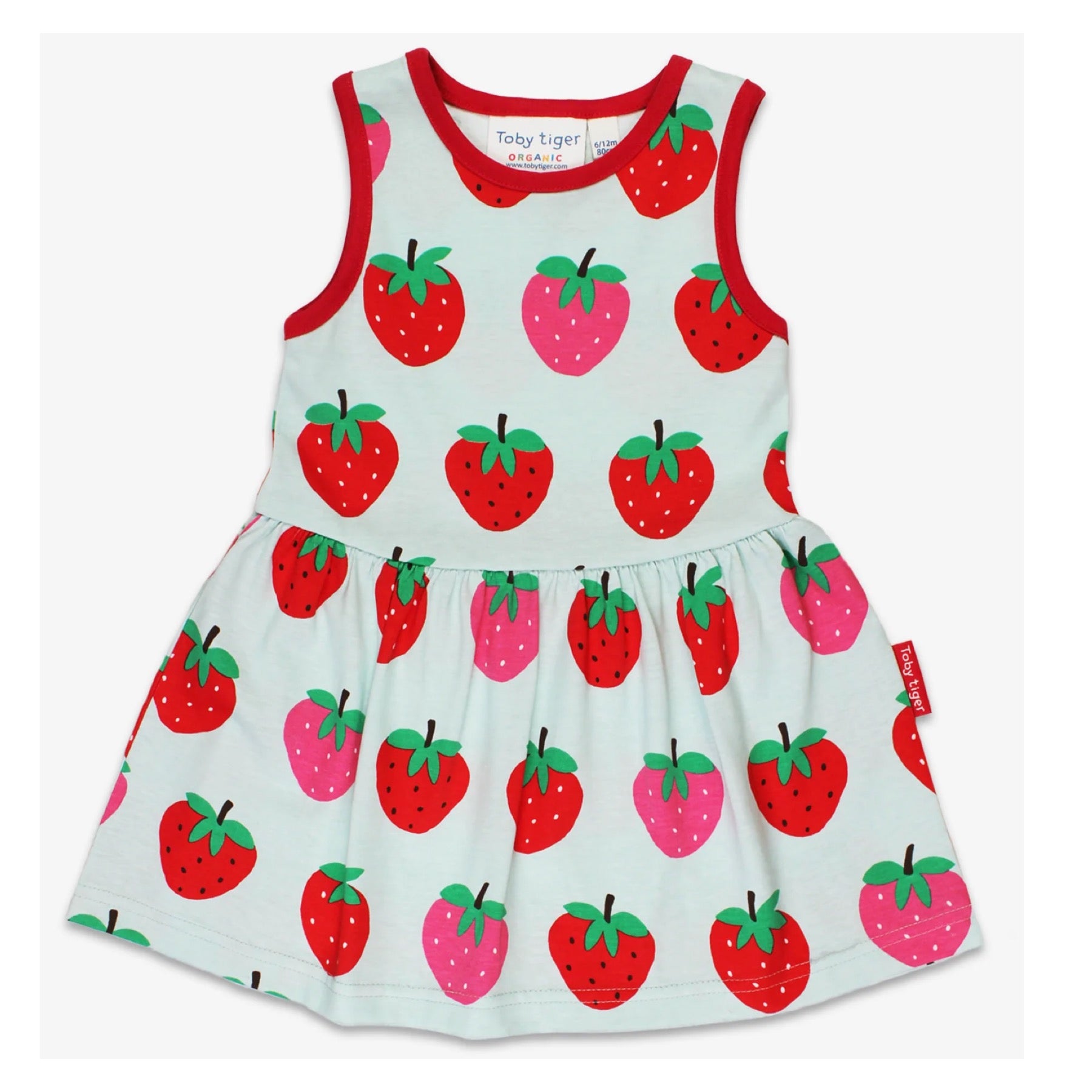 Toby Tiger Summer Dress Strawberry