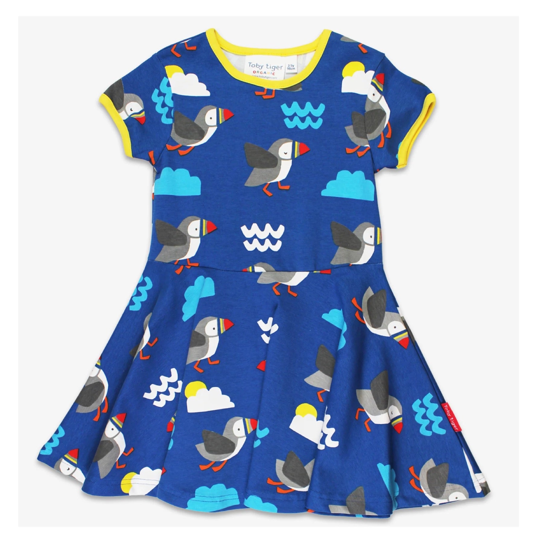 Toby Tiger Skater Dress SS Puffin
