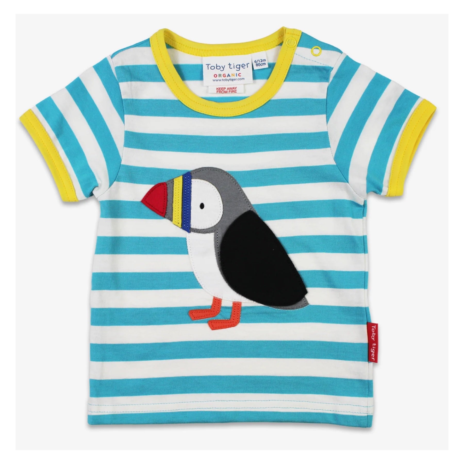 Toby Tiger T-Shirt SS Puffin Applique