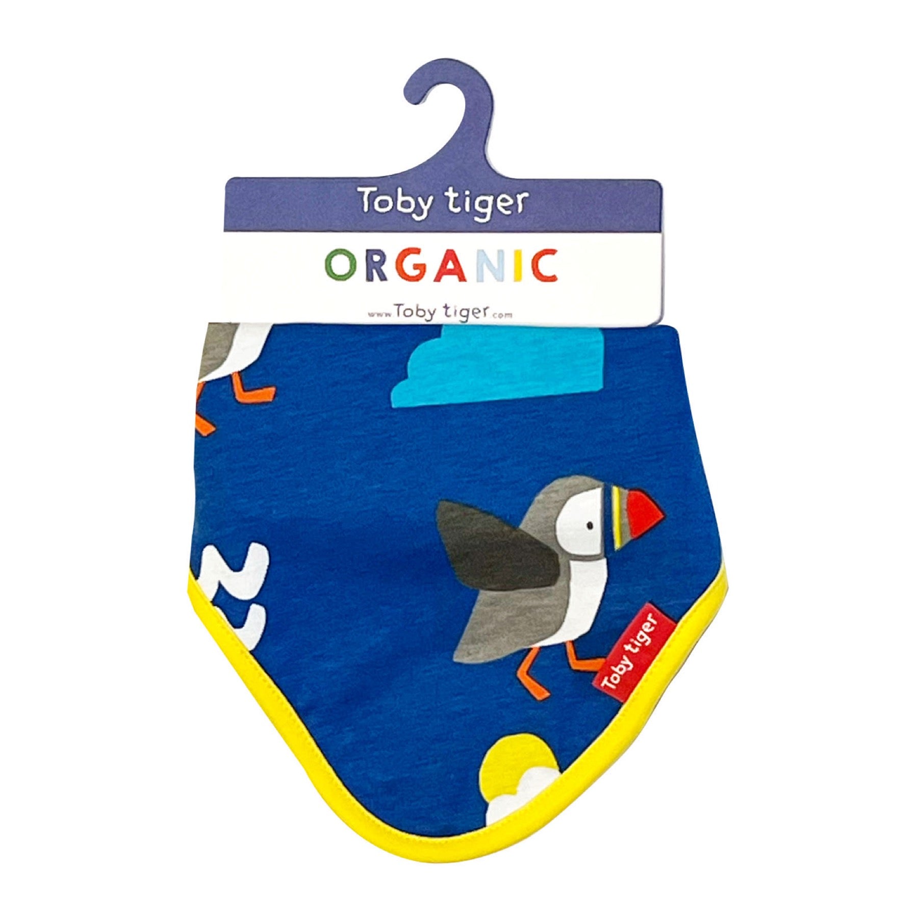 Toby Tiger Dribble Bib Puffin