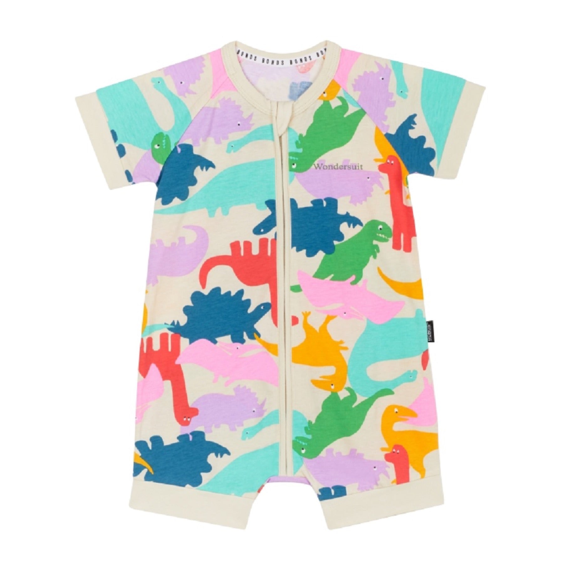 Bonds Wondersuit Zip Short Romper Dino Party