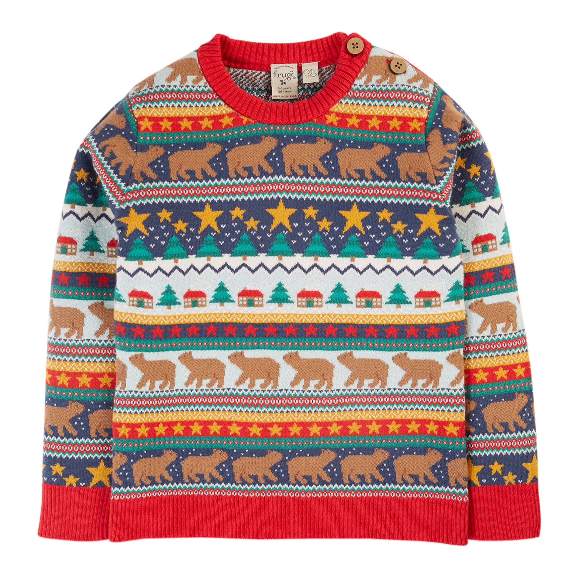 Frugi Forest Fairisle Jumper Fairisle / Christmas