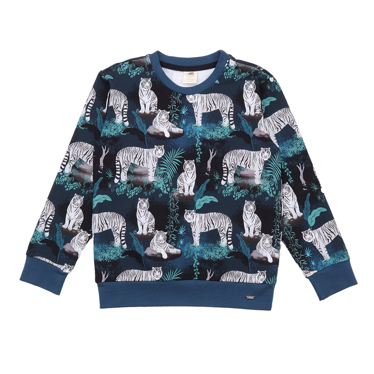 Walkiddy Sweatshirt White Tigers