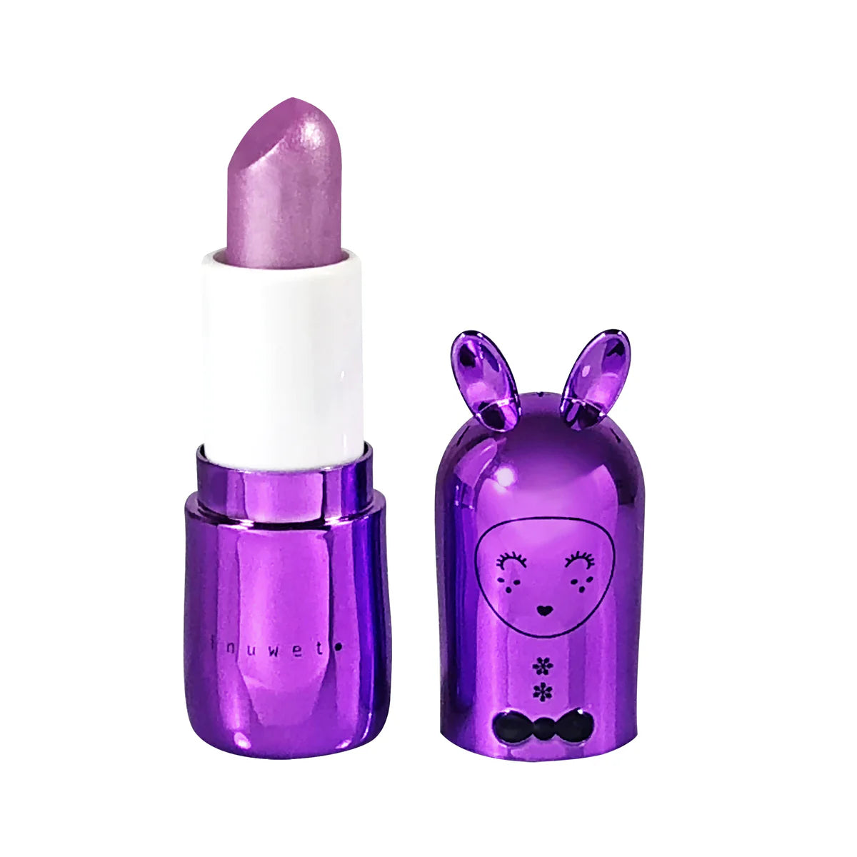 INUWET Bunny Lip Balm Metal Purple - Blackcurrant