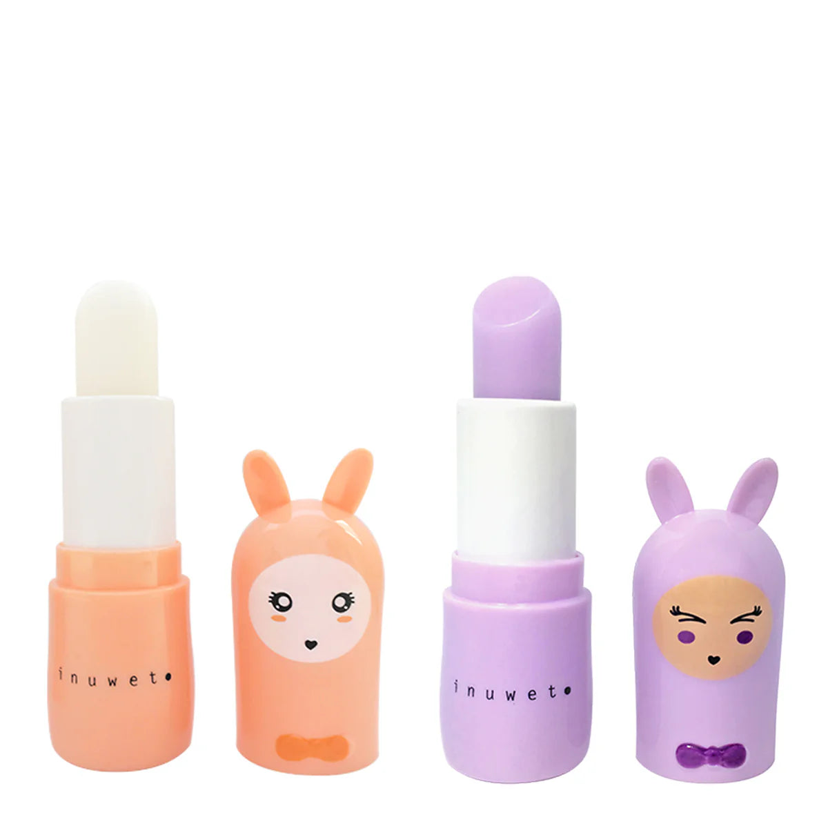 INUWET Bunny Lip Balm Duo Gift Set - Vanilla Coco/Marshmallow