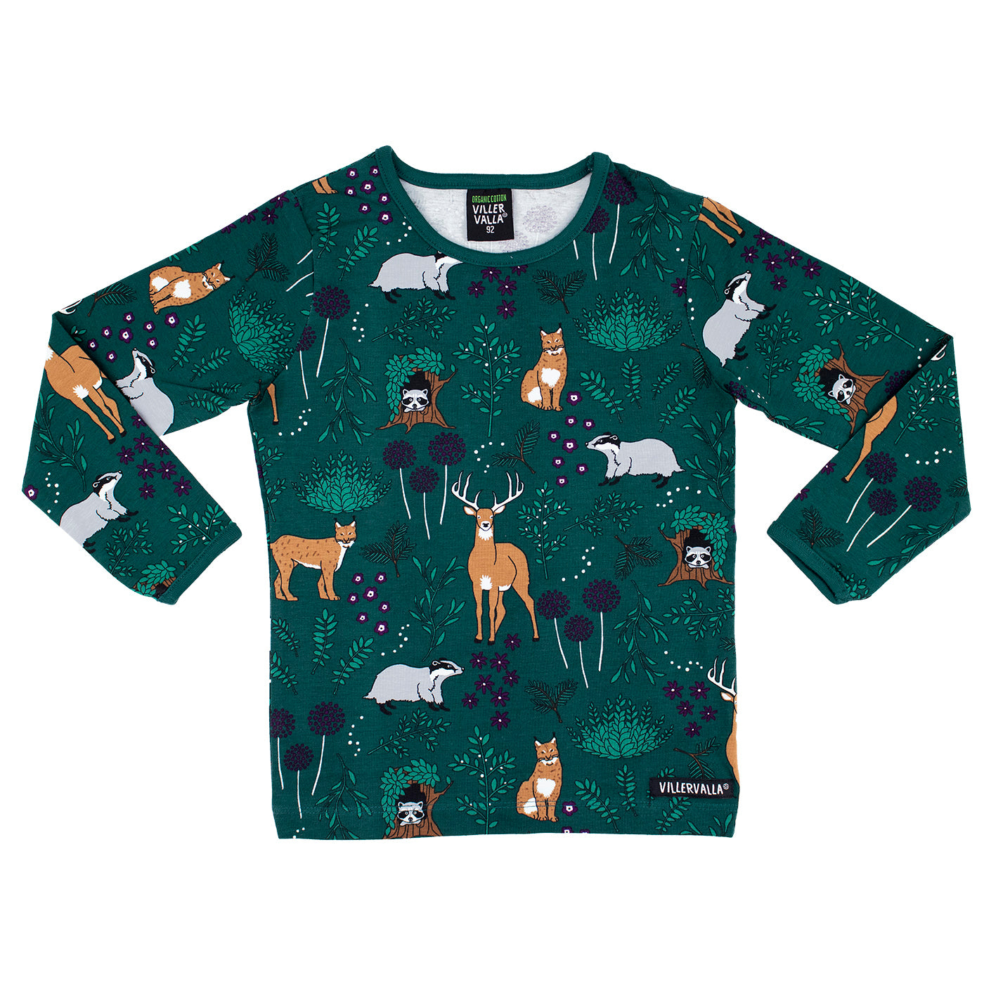 Villervalla T-Shirt LS Winter Forest Cypress