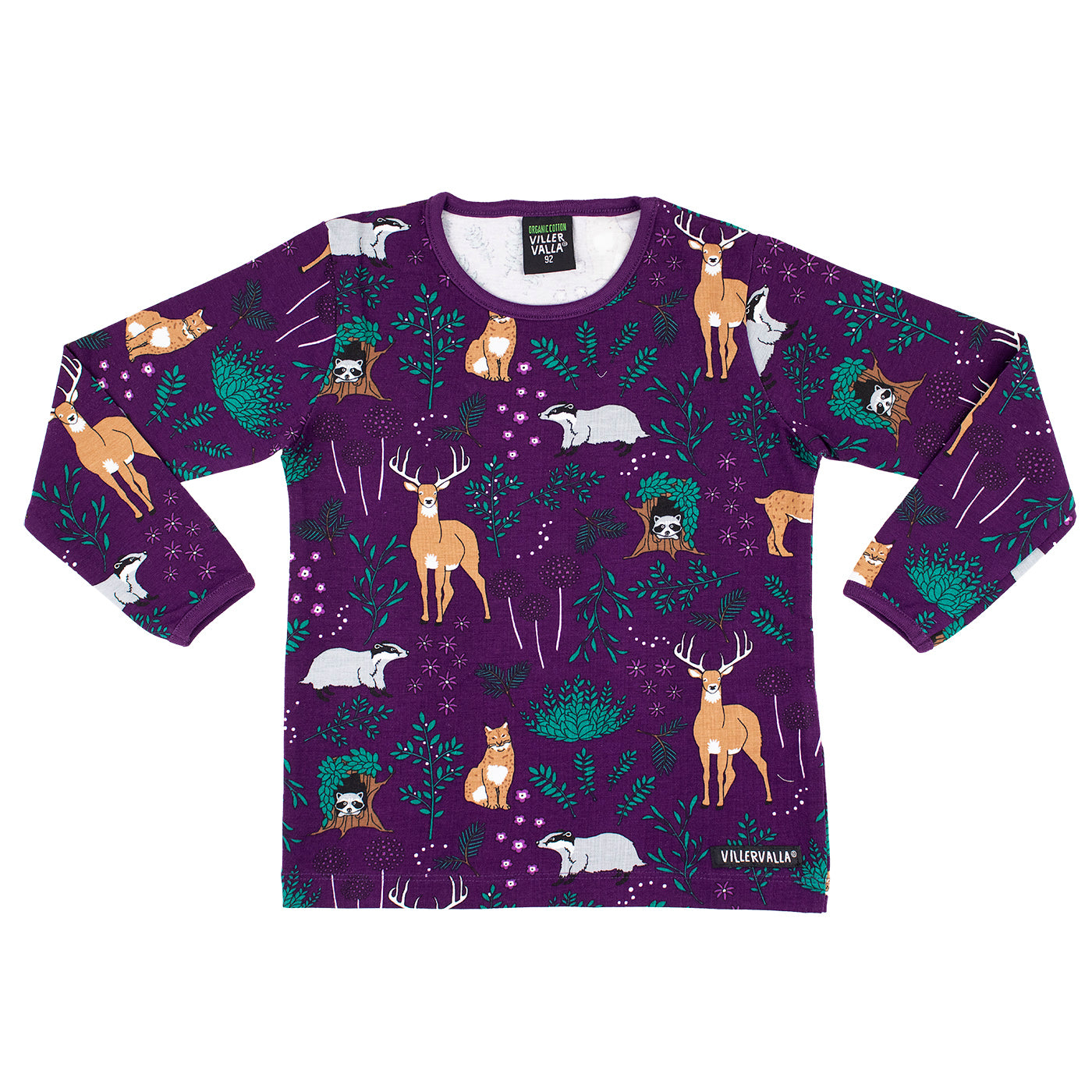 Villervalla T-Shirt LS Winter Forest Grape