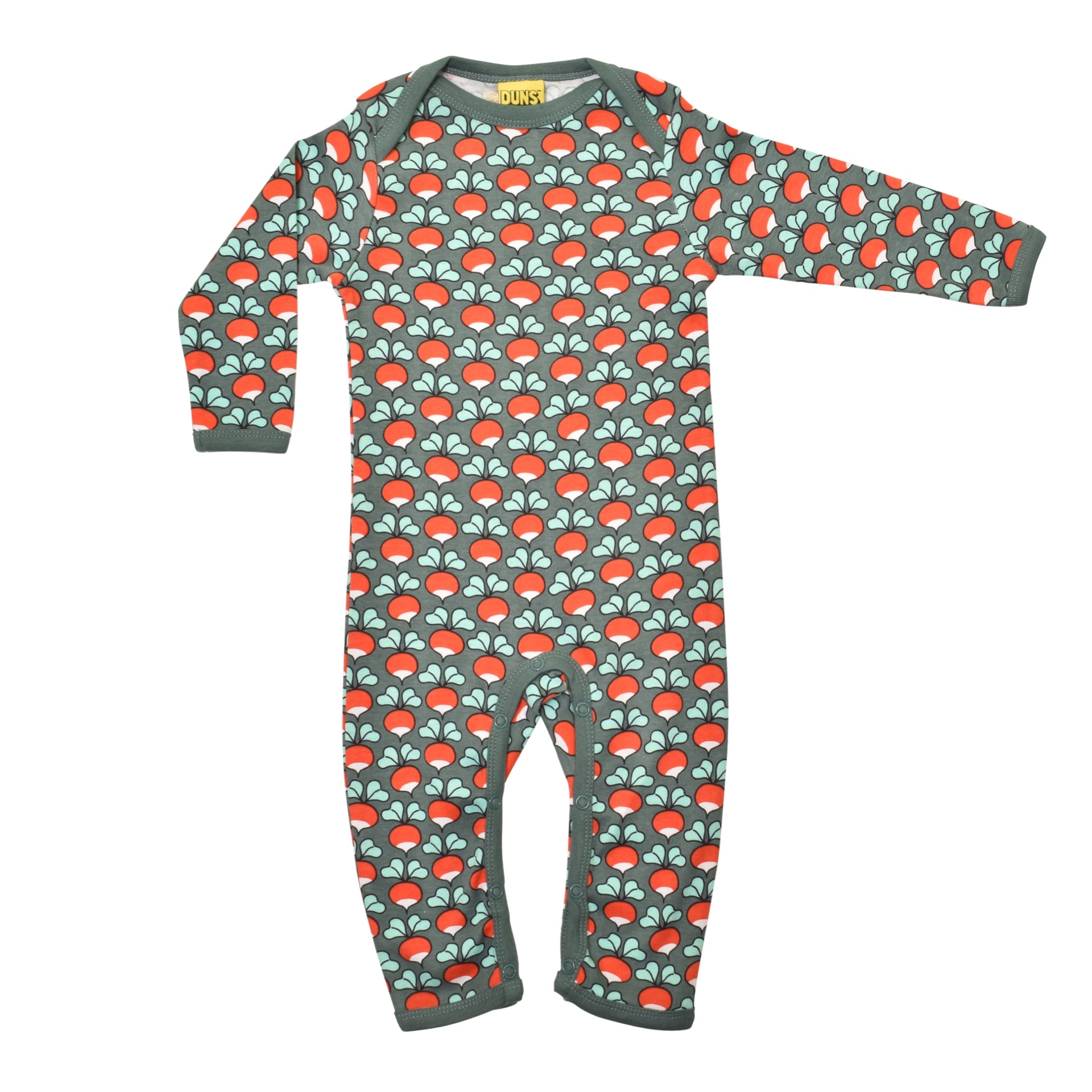 DUNS Sweden Lap Neck Suit Radish Bistro Green