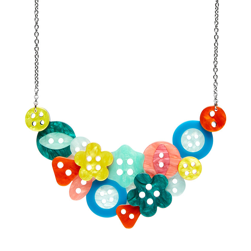 Erstwilder Cute As A Button Necklace