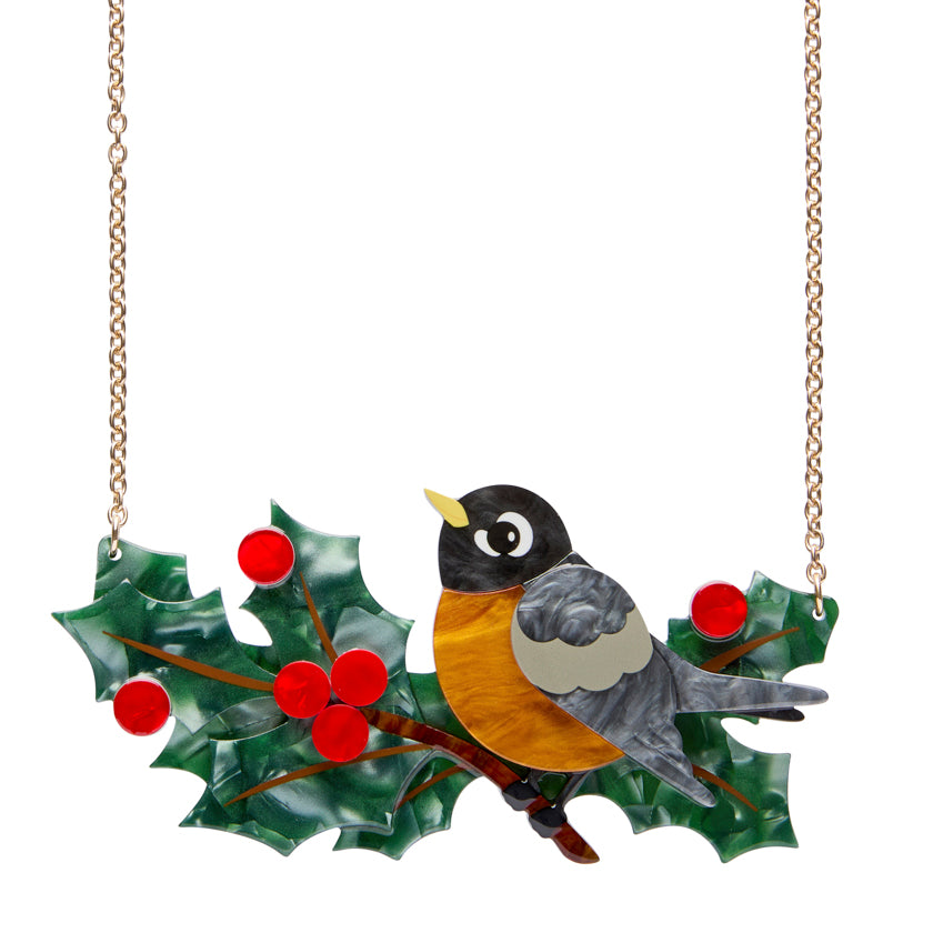Erstwilder Ruby the Robin Necklace