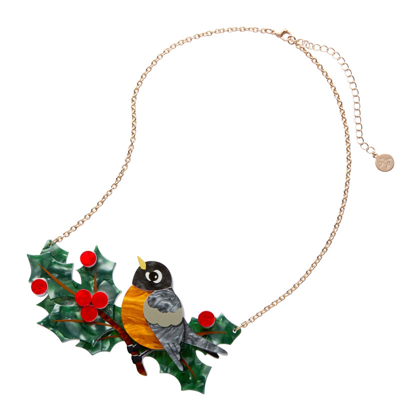 Erstwilder Ruby the Robin Necklace