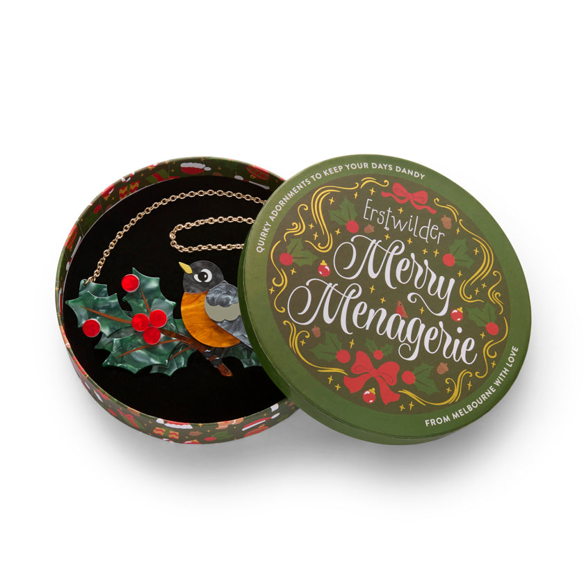 Erstwilder Ruby the Robin Necklace