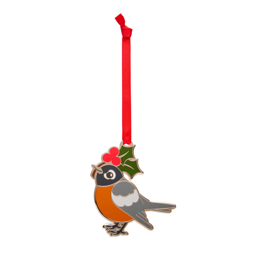 Erstwilder Ruby the Robin Enamel Ornament