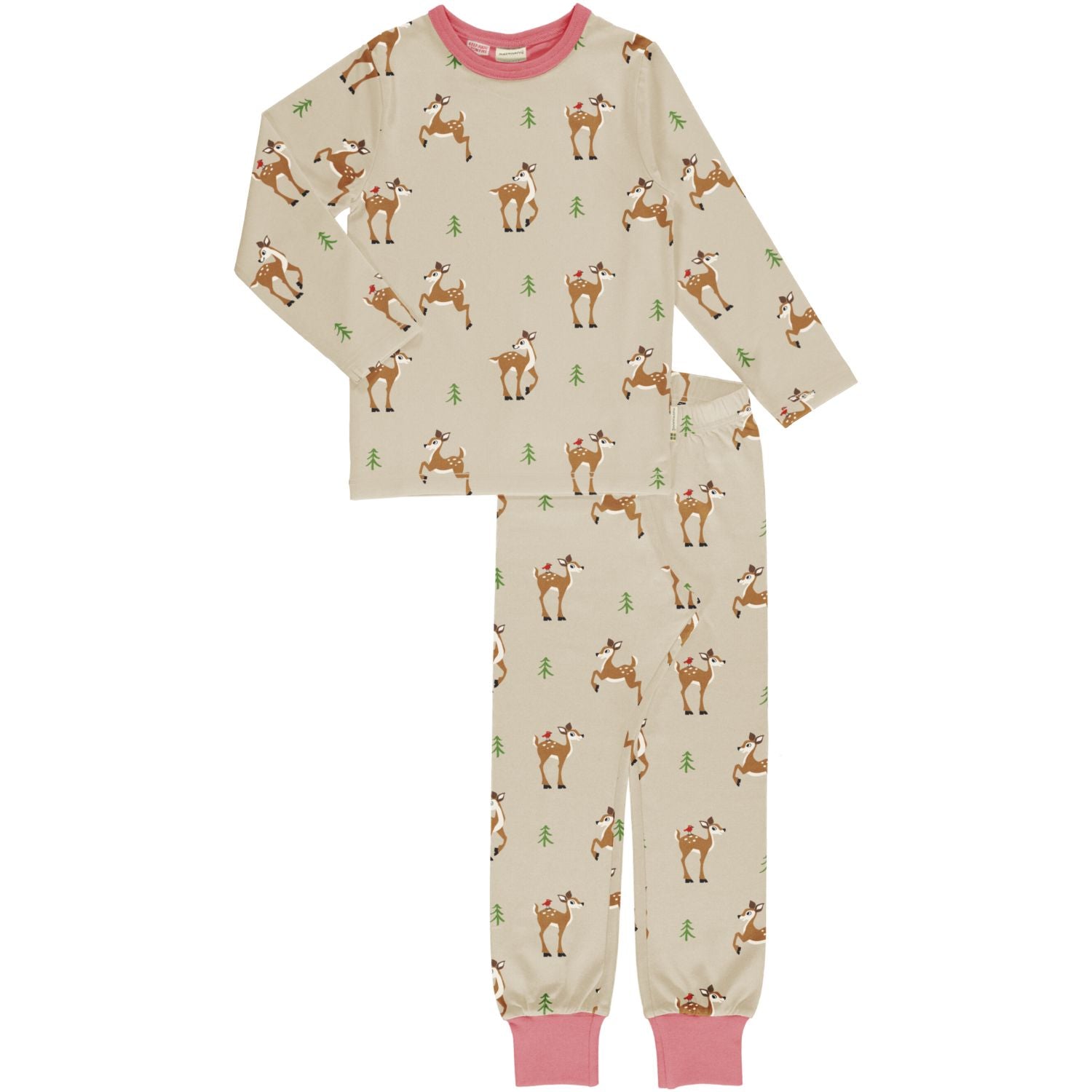 Maxomorra Pyjama Set LS Fawn