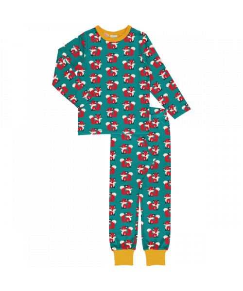 Maxomorra Pyjama Set LS Forest Fox