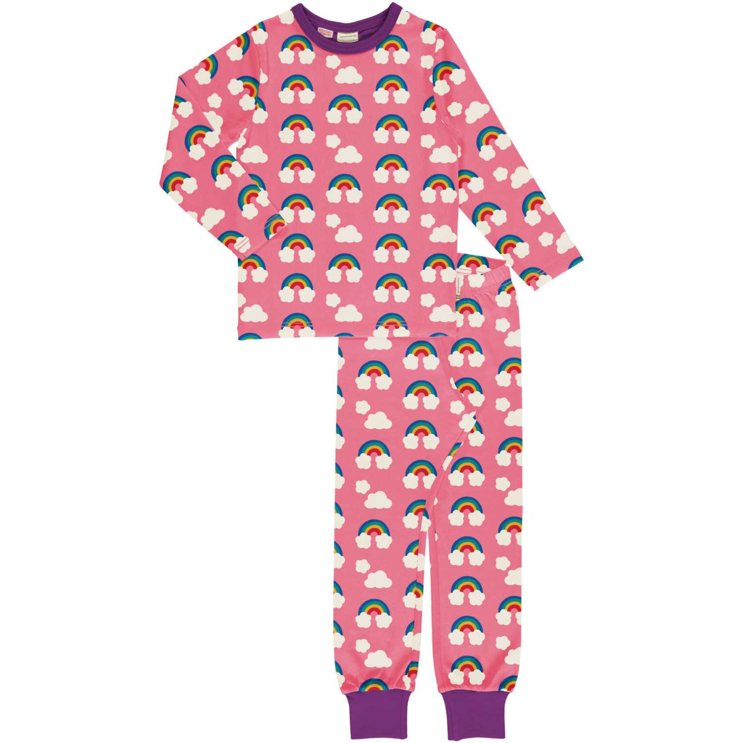 Maxomorra Pyjama Set LS Pick & Mix Rainbow