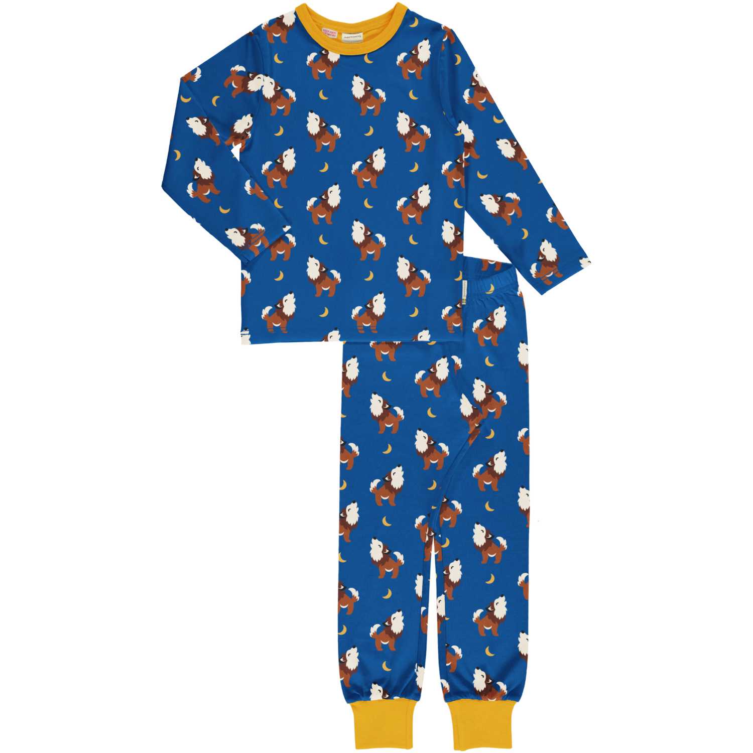 Maxomorra Pyjama Set LS Wolf