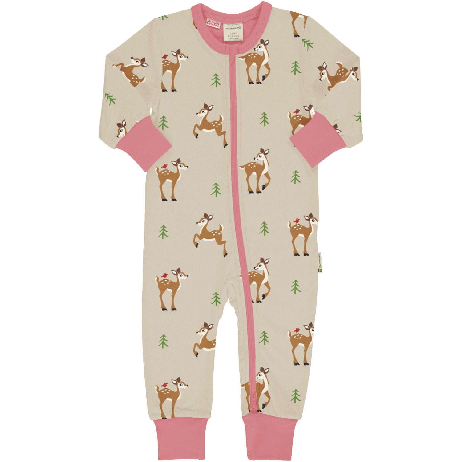 Maxomorra Rompersuit LS Fawn