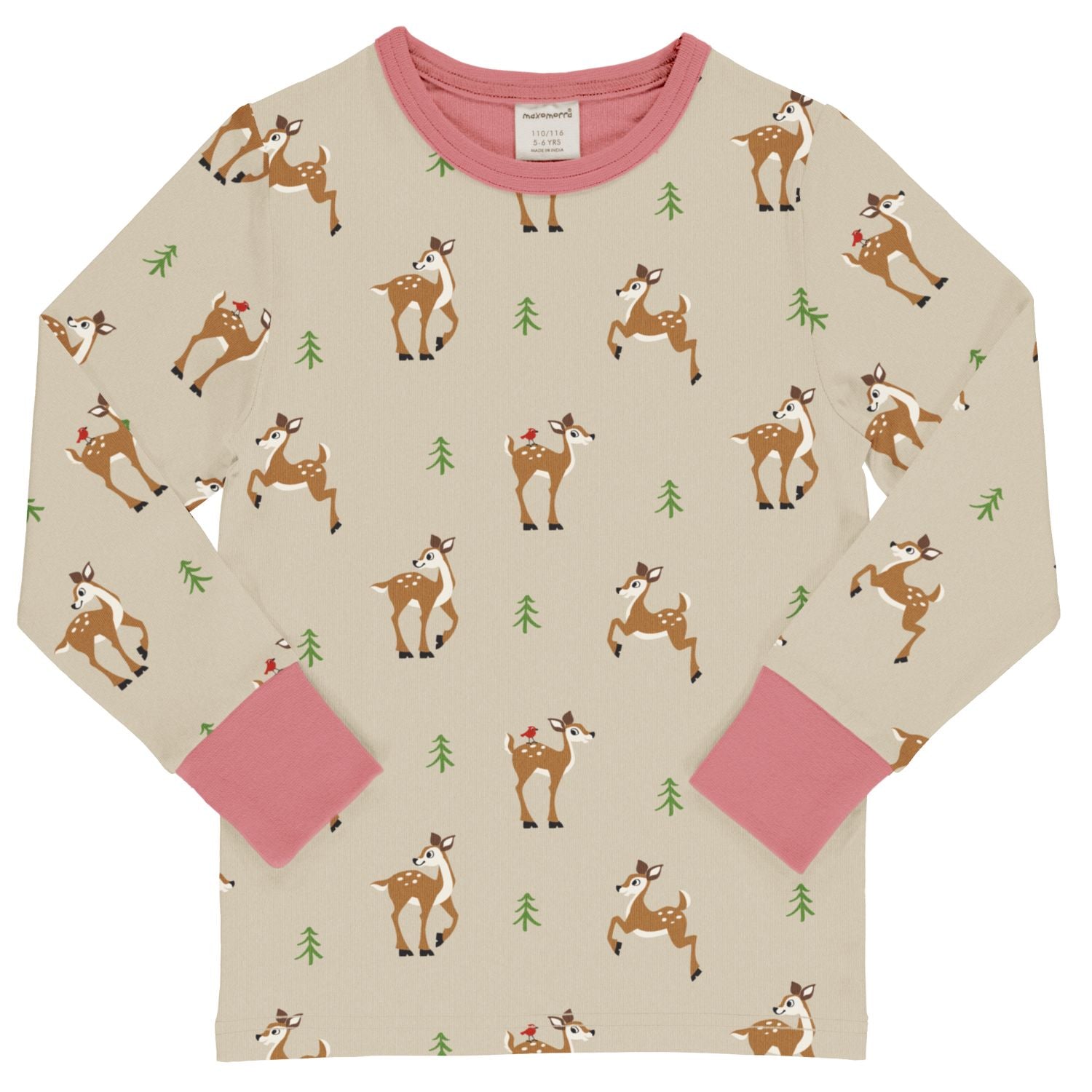 Maxomorra Top LS Fawn