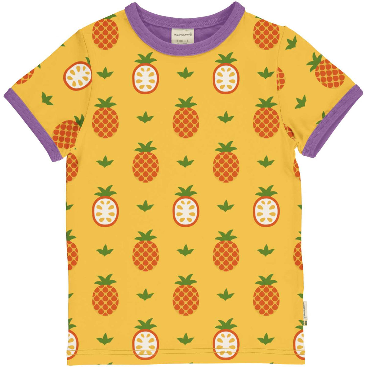 Maxomorra Top SS Bali Vibes Pineapple — Little Tiger Togs