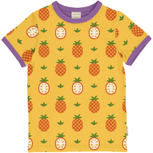 Maxomorra Top SS Bali Vibes Pineapple — Little Tiger Togs