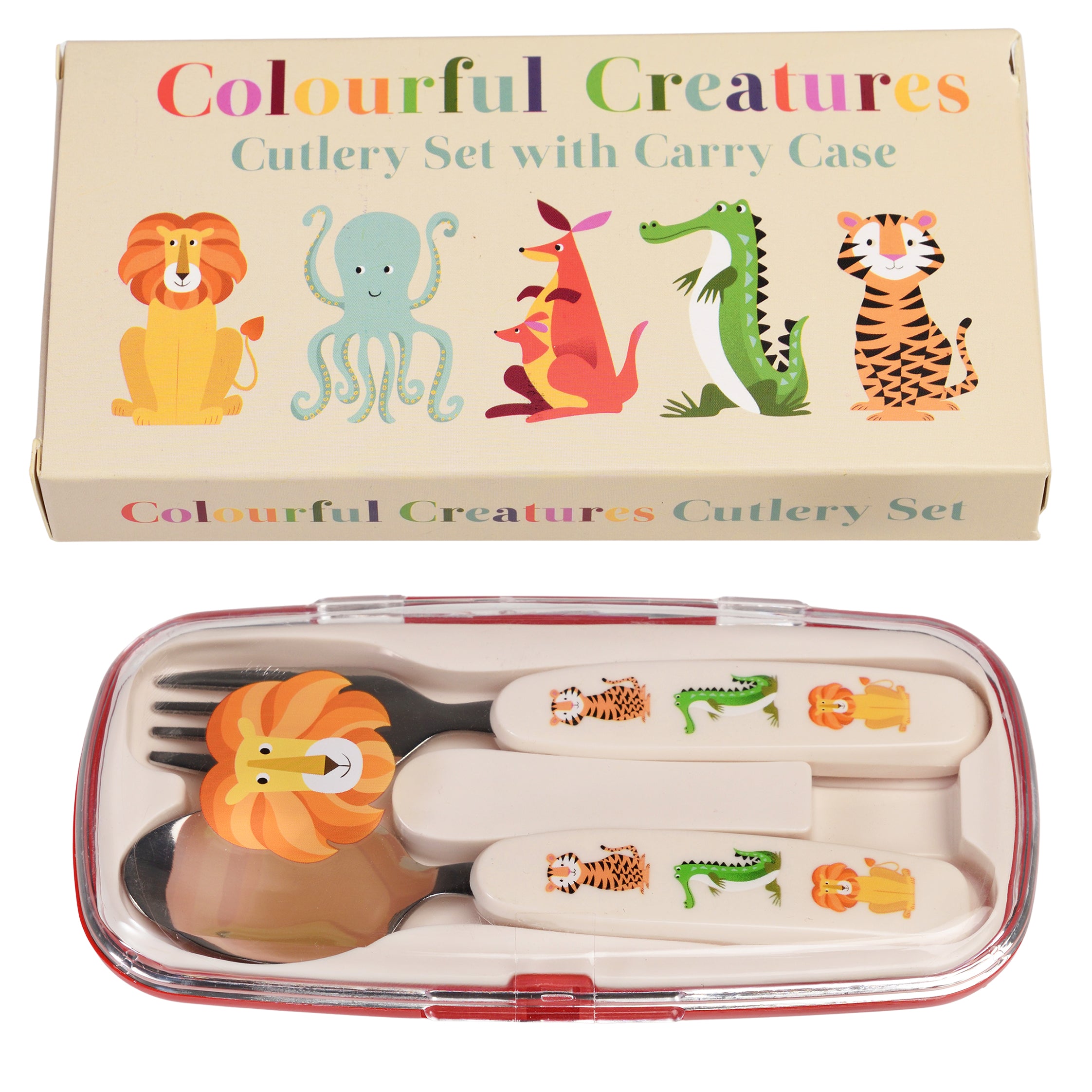 Rex London Children's Cutlery Set Colourful Creatures
