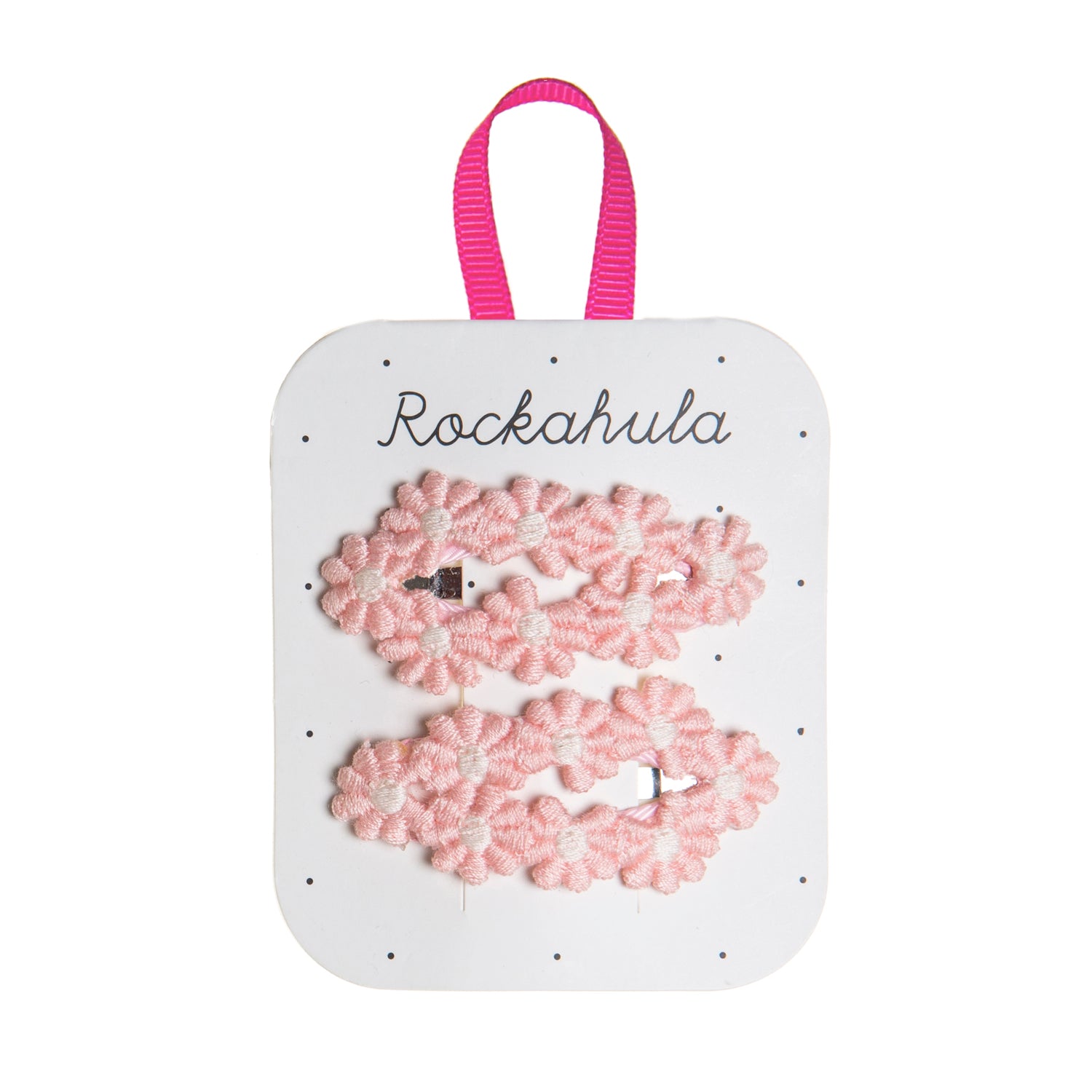 Rockahula Kids Pink Flower Crochet Clips