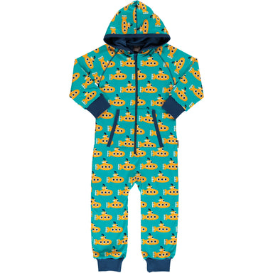 Maxomorra Hooded One Piece Classic Submarine,little-tiger-togs.