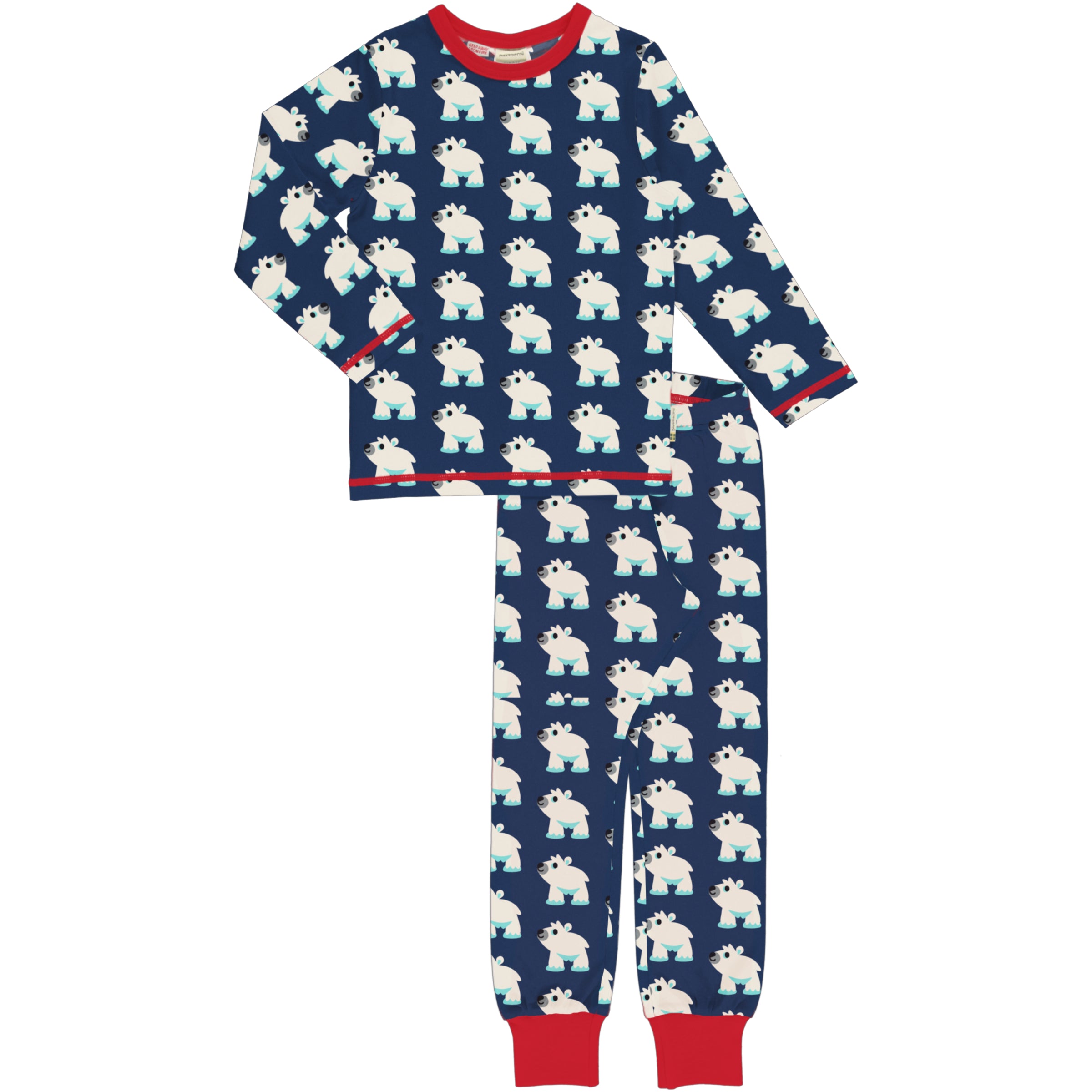 Maxomorra Pyjama Set LS Polar Bear