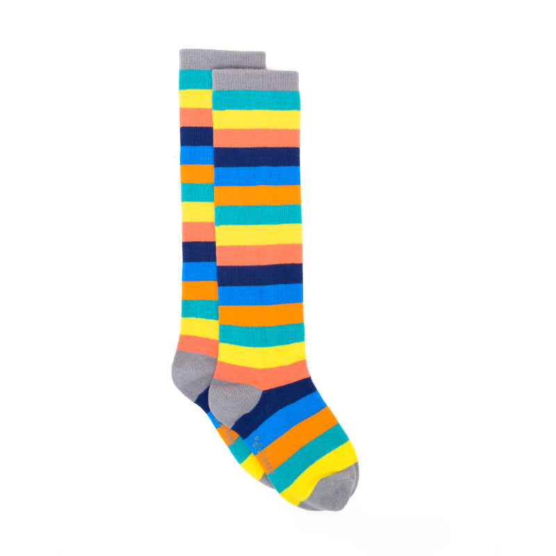 Polly & Andy Children's Knee High Socks Rainbow Stripe