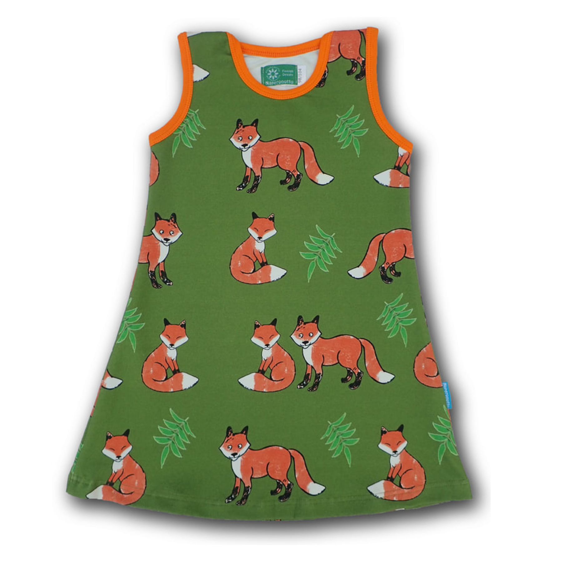 Naperonuttu Dress Sleeveless Fox (French Terry),little-tiger-togs.