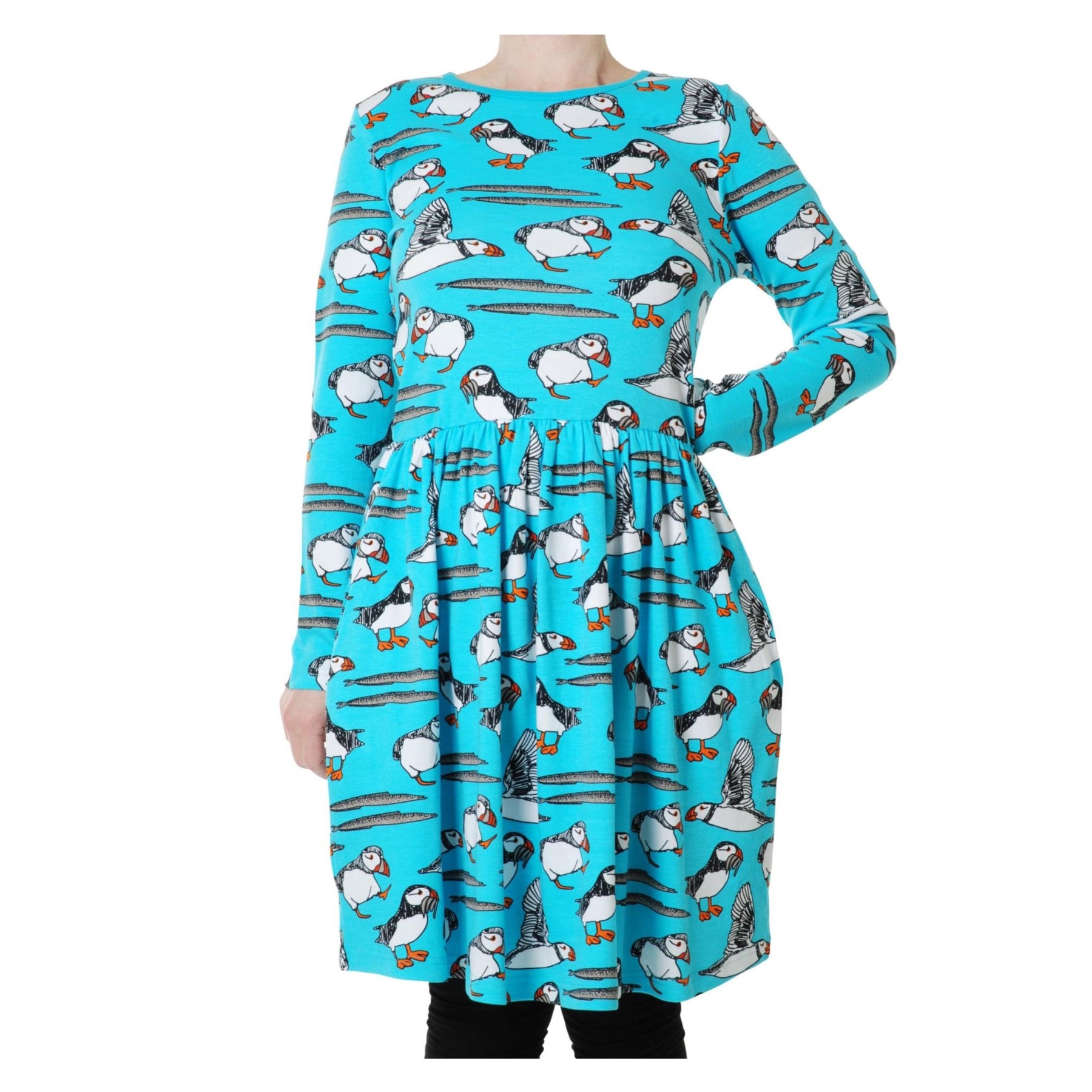 DUNS Sweden Dress Twirly LS Puffin Blue Atoll (Adult)