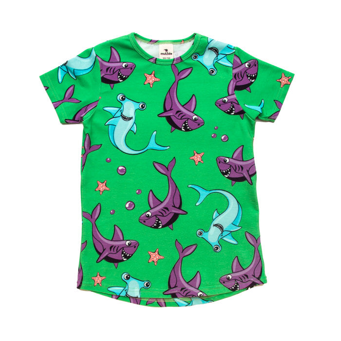 Mullido T-Shirt SS Green Sharks