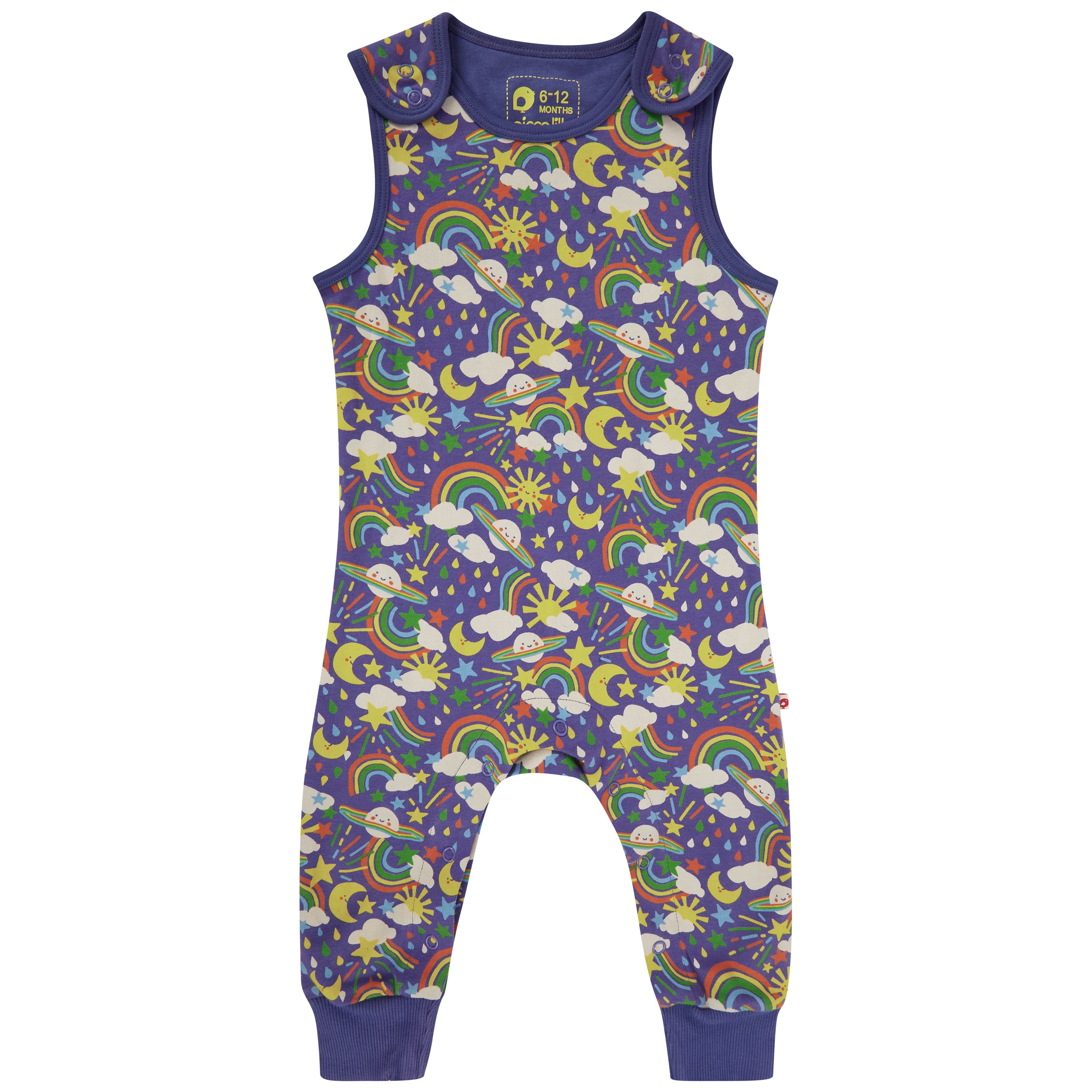 Piccalilly Dungarees Cosmic Rainbow