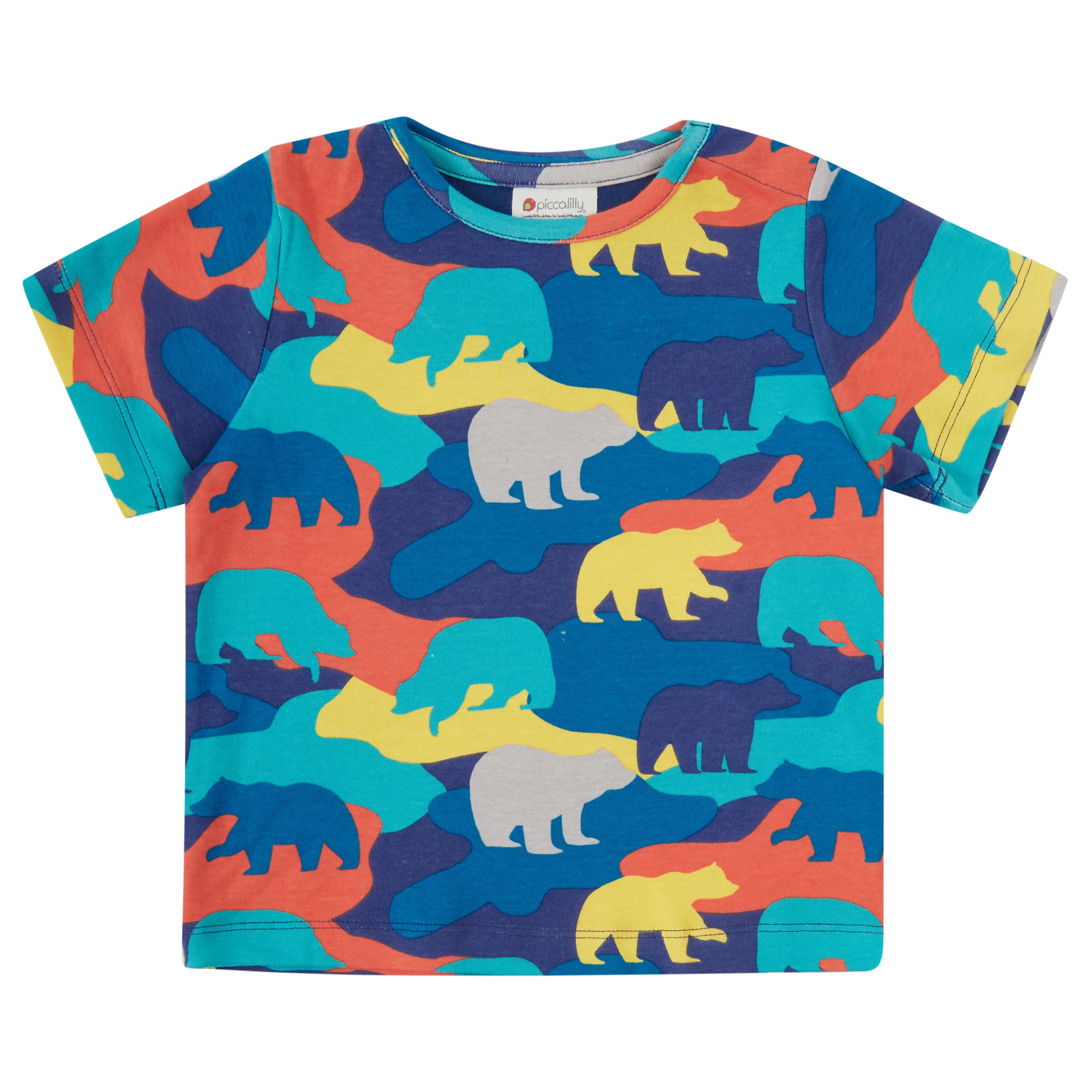Piccalilly T-Shirt Camo Bear