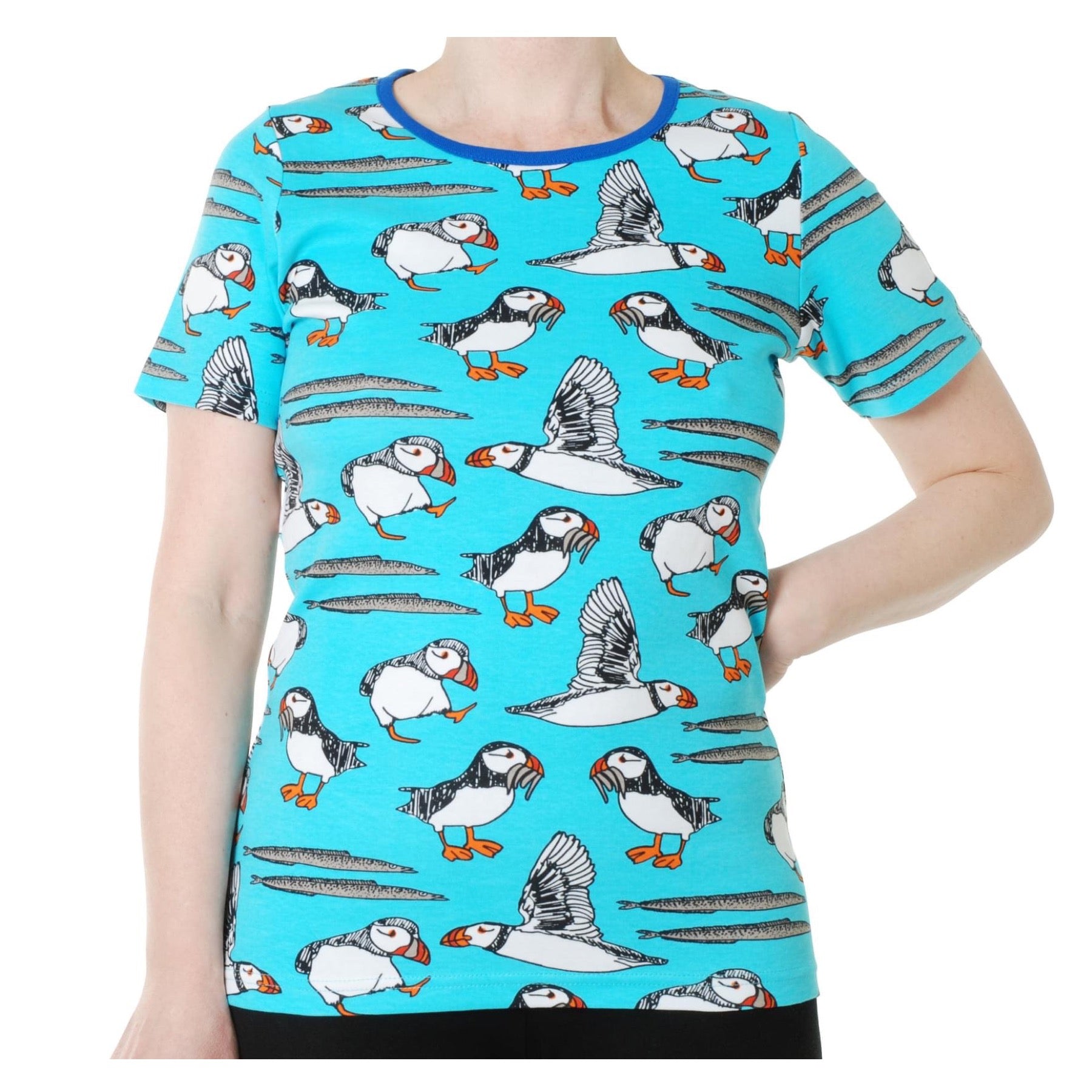 DUNS Sweden Top SS Puffin Blue Atoll (Adults)