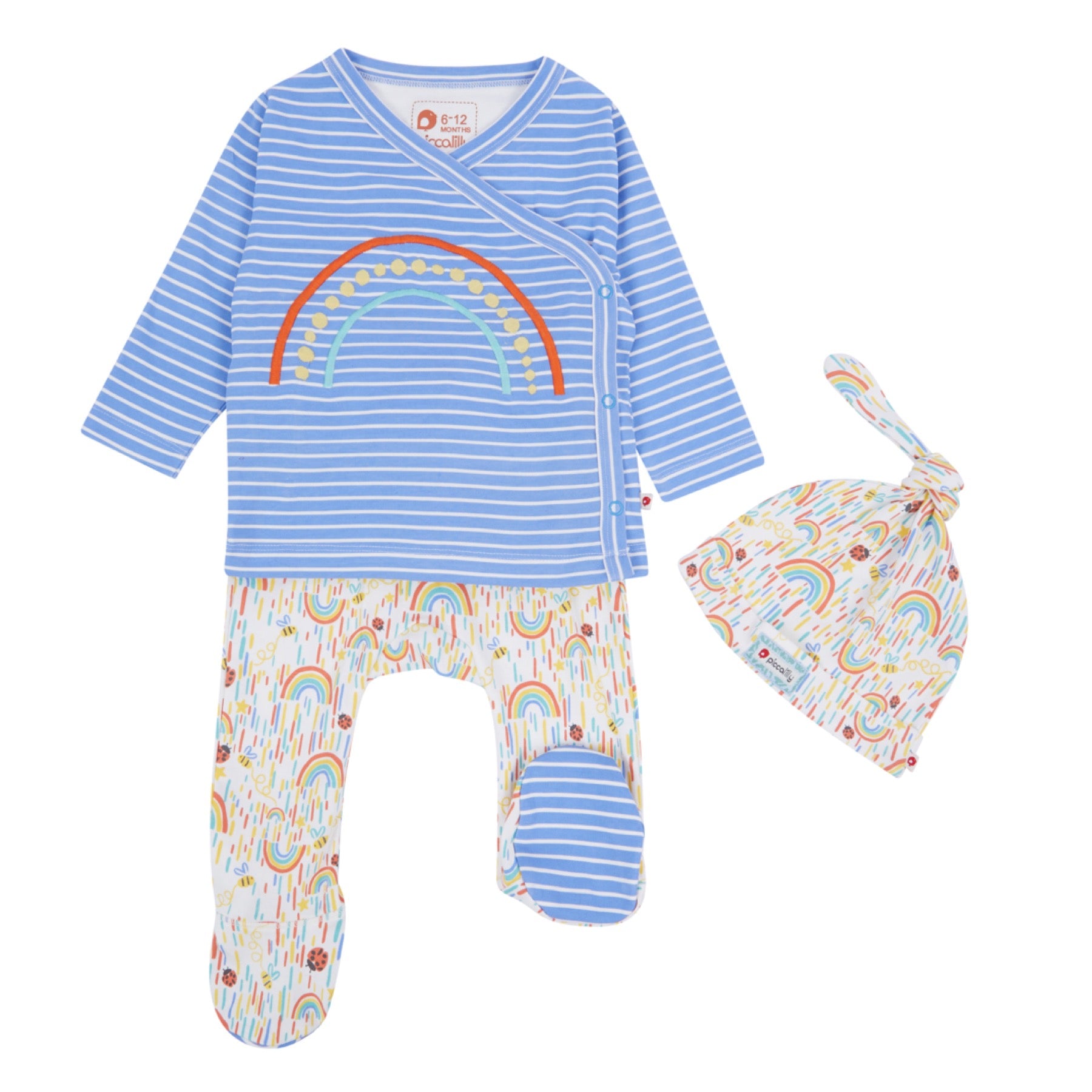 Piccalilly 3 Piece Baby Set Sun Shower