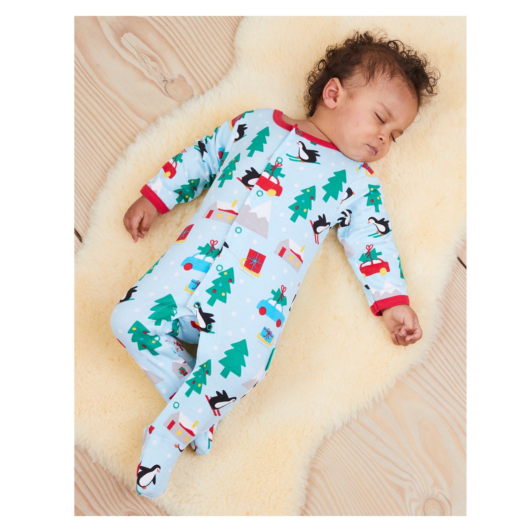 Toby Tiger Sleepsuit Penguin's Christmas