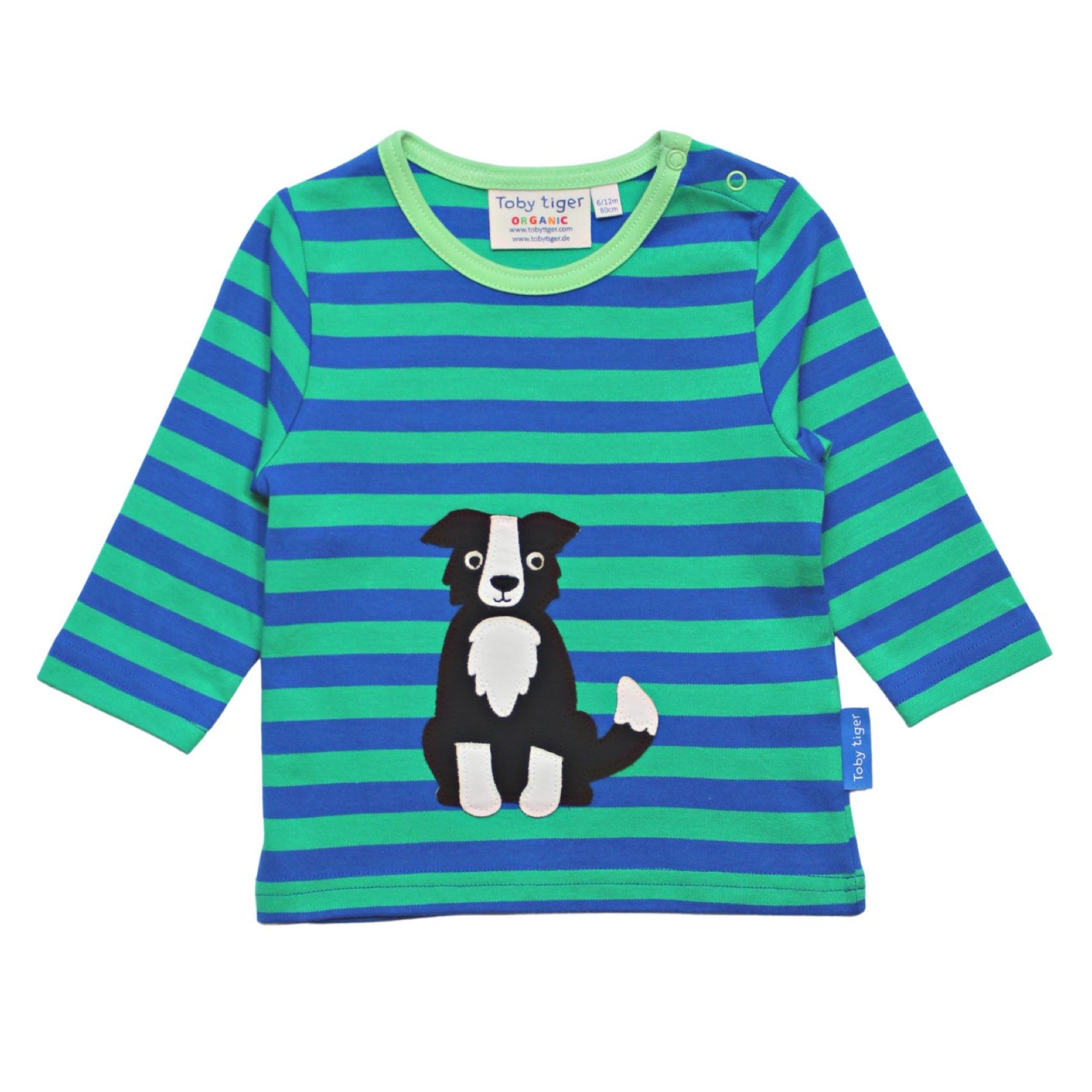 Toby Tiger T-Shirt LS Dog Applique