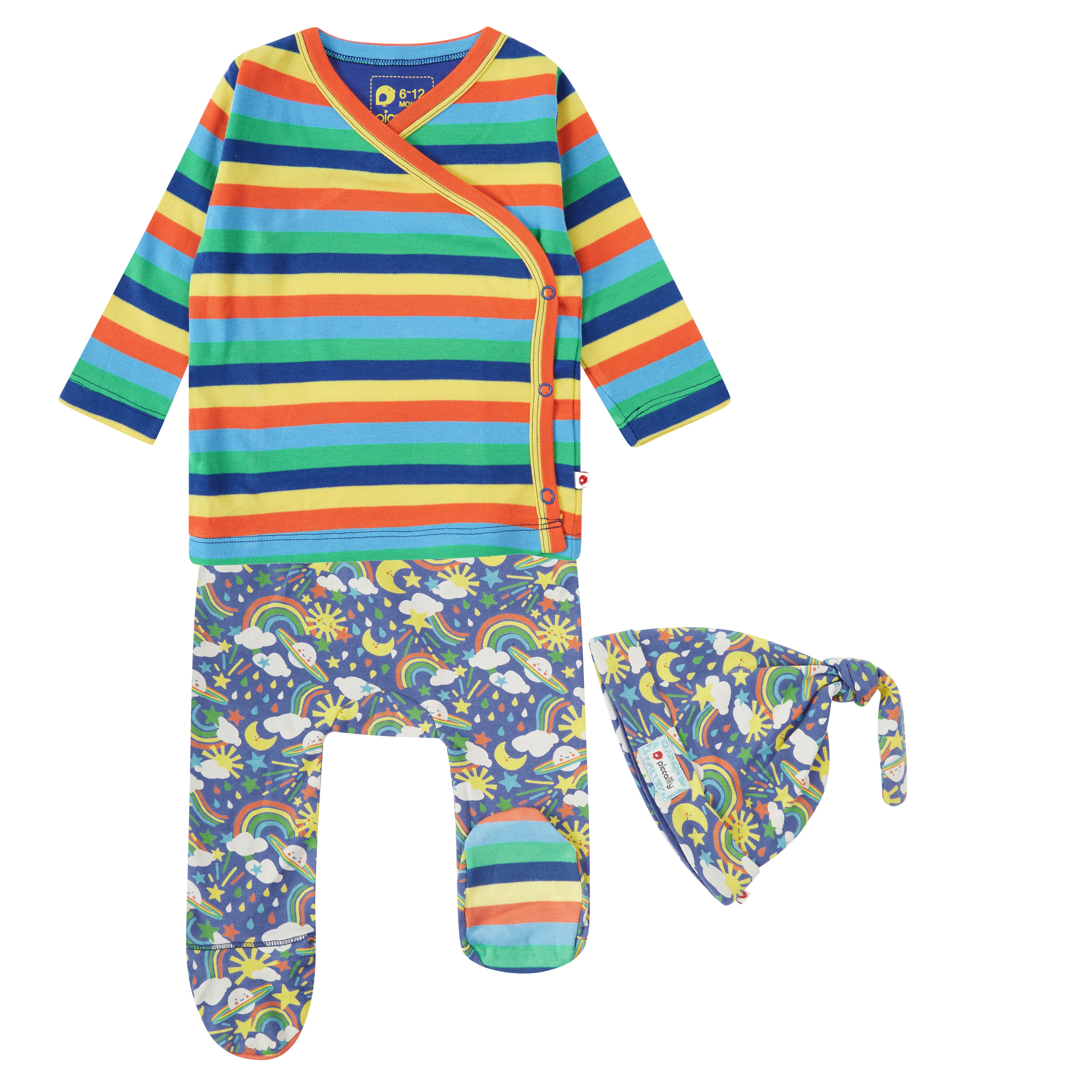 Piccalilly 3 Piece Baby Set Cosmic Weather