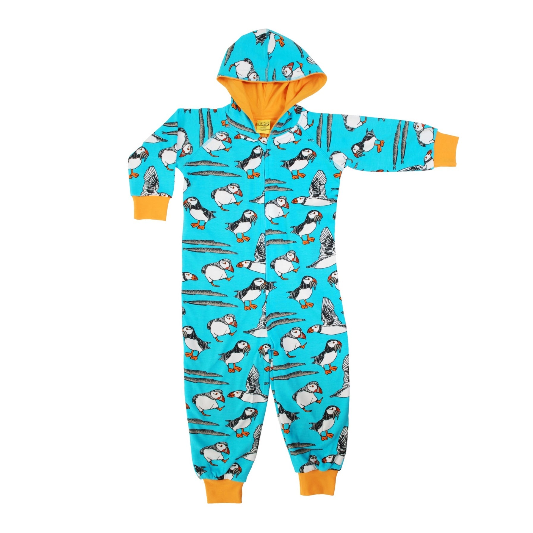 DUNS Sweden Lined Suit with Hood Puffin Blue Atoll