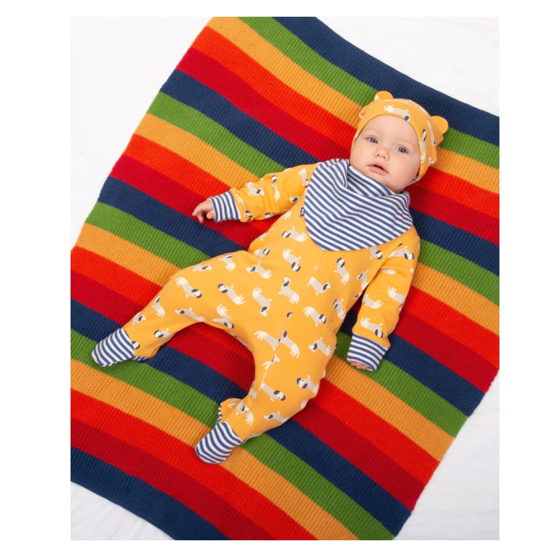 Kite Rainbow Knit Blanket