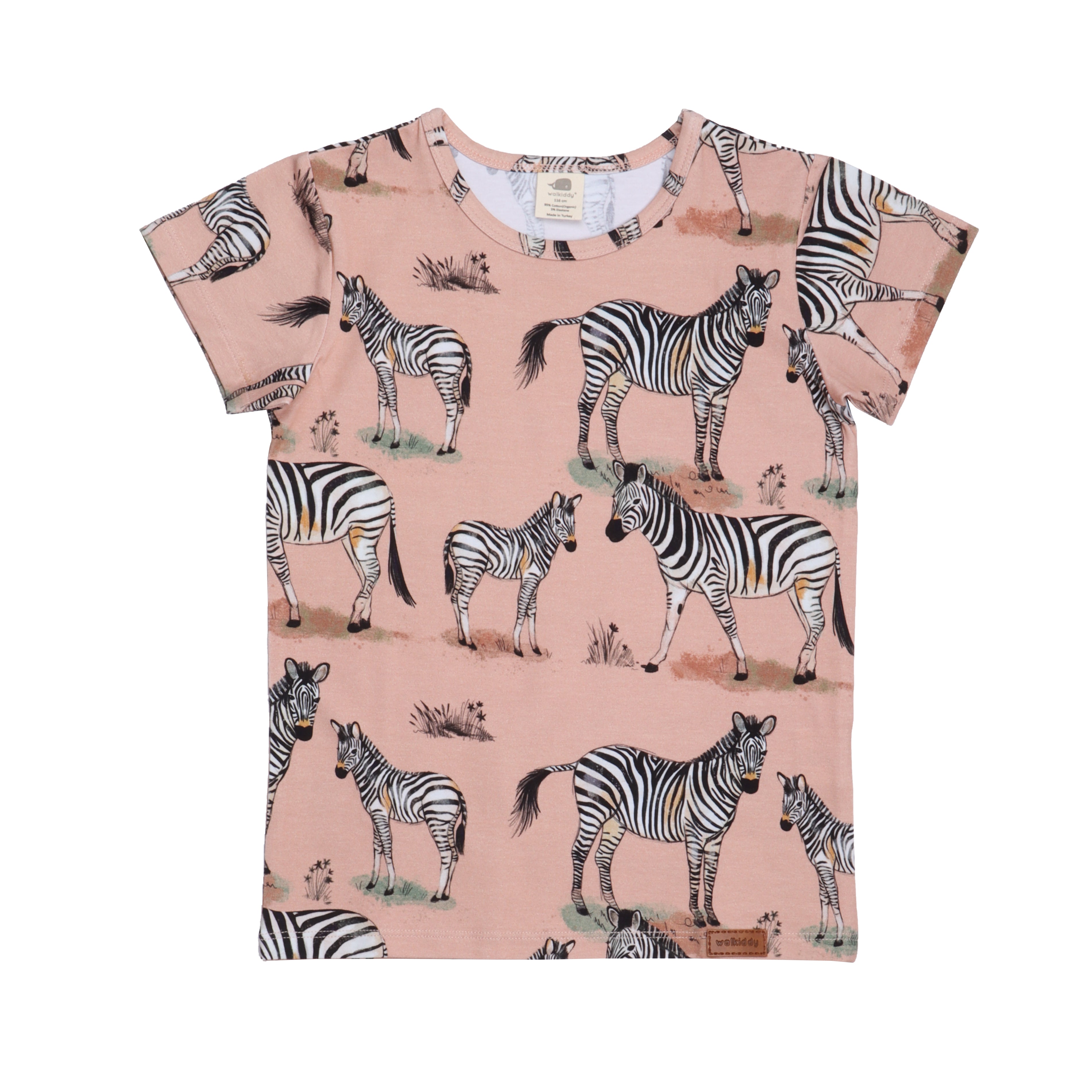 Walkiddy T-Shirt SS Zebra Family