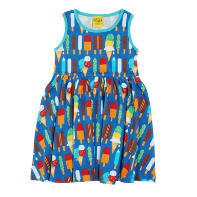 DUNS Sweden Dress Twirly Ice Cream Blue,little-tiger-togs.