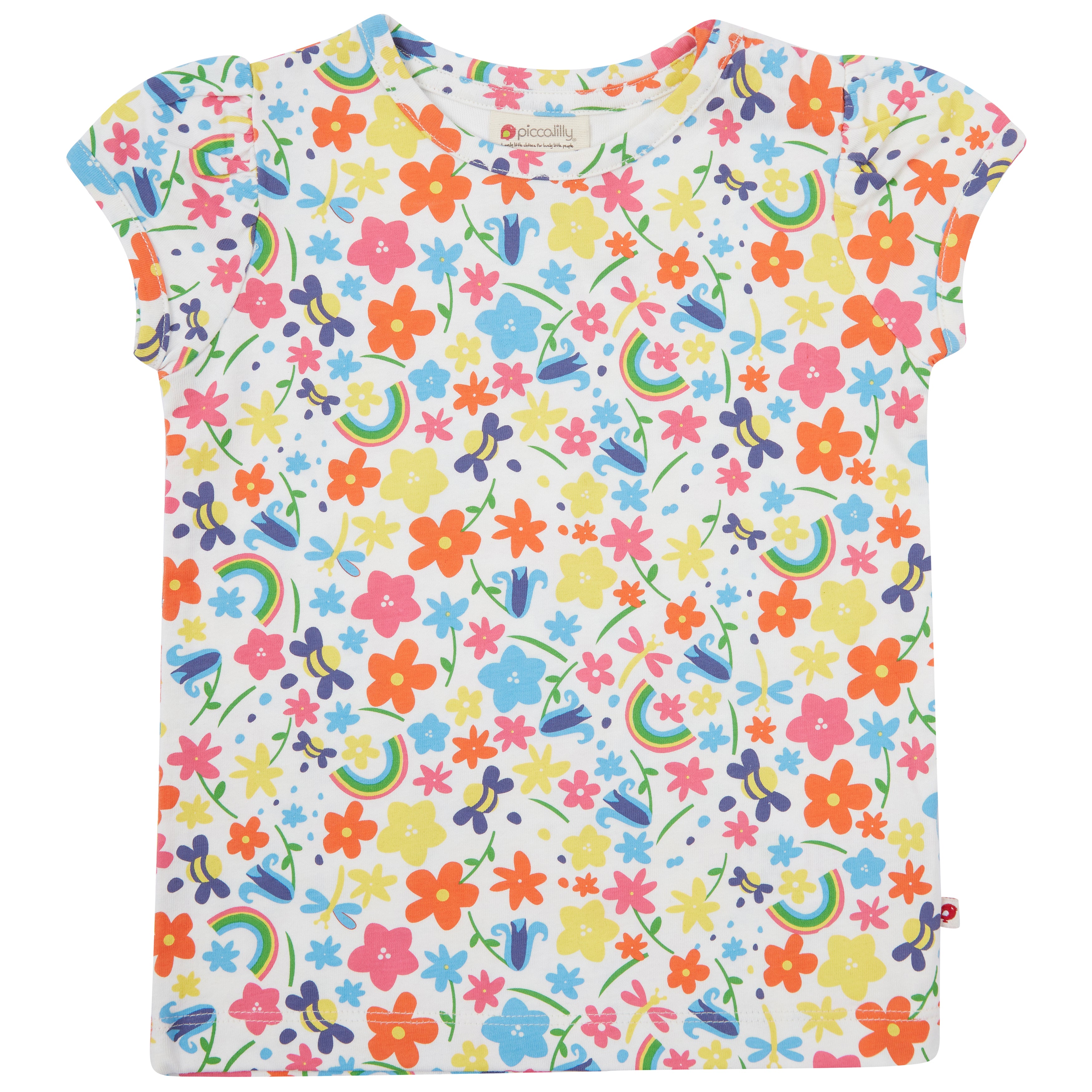 Piccalilly T-Shirt Rainbow Meadow