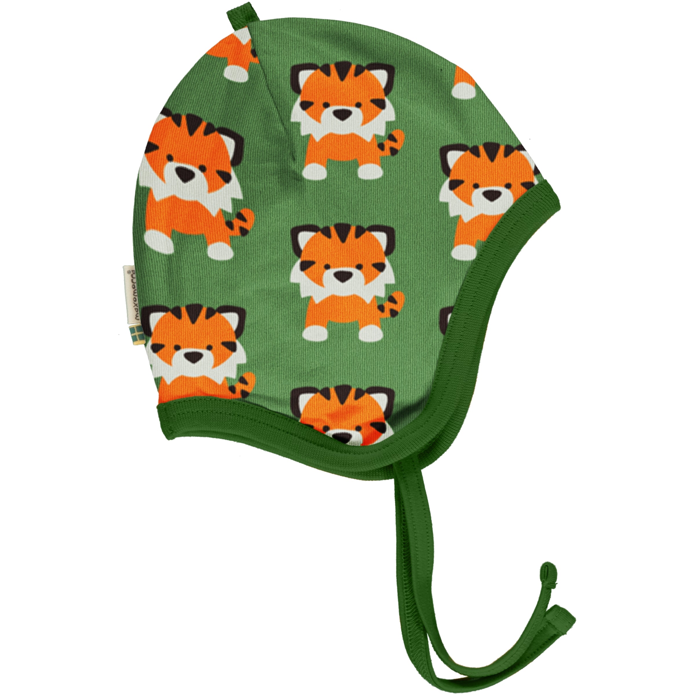 Maxomorra Hat Helmet Tangerine Tiger,little-tiger-togs.